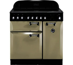 RANGEMASTER  Elan 90 Electric Ceramic Range Cooker - Cream & Chrome